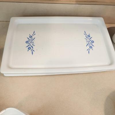 Lot of Corning Ware Bowls, Dishes, Hot Plates,