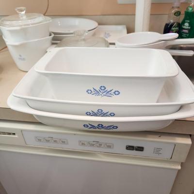 Lot of Corning Ware Bowls, Dishes, Hot Plates,