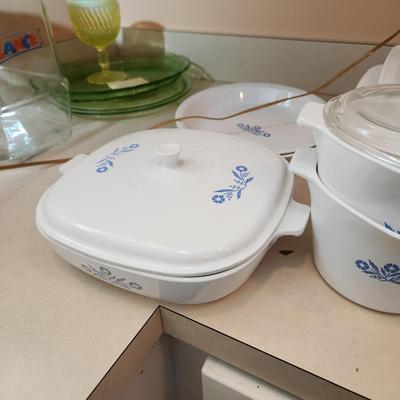 Lot of Corning Ware Bowls, Dishes, Hot Plates,