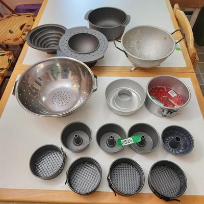 Lot of Cooking Baking pans utensils