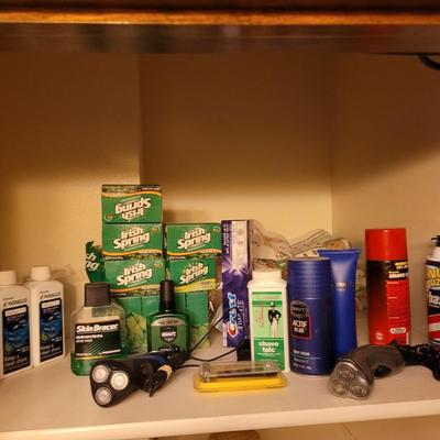 Shaving, soap and misc bathroom items unopened
