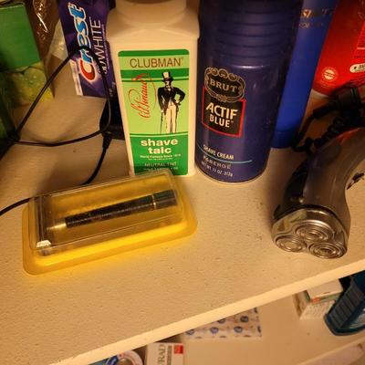 Shaving, soap and misc bathroom items unopened