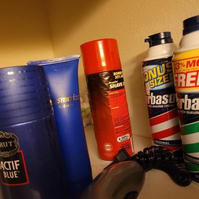 Shaving, soap and misc bathroom items unopened