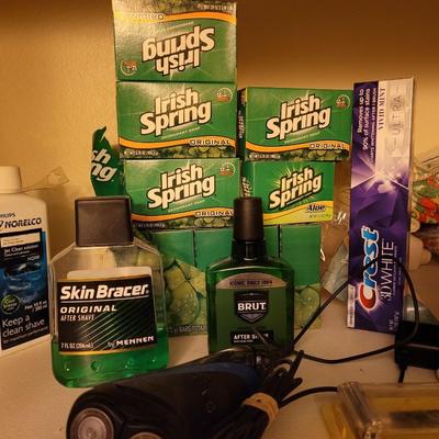 Shaving, soap and misc bathroom items unopened