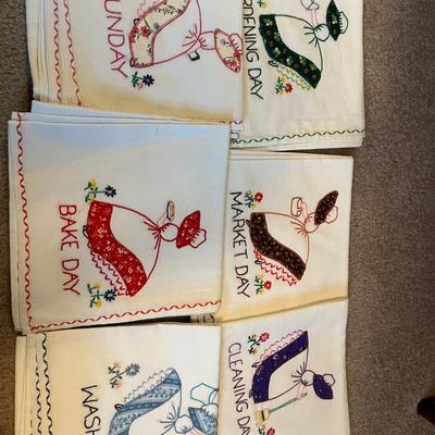 Assorted table cloths
