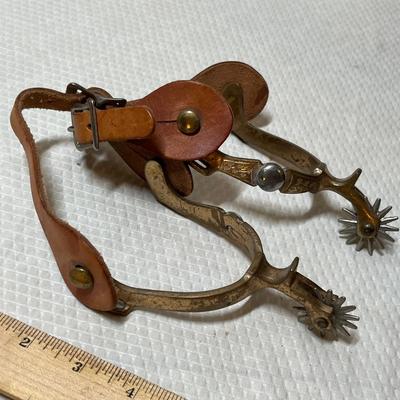 Lot 416 Vintage parade spurs