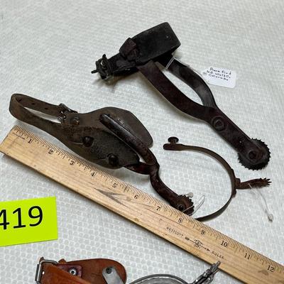 Lot 419 Assorted Single Spurs