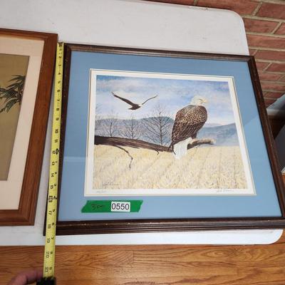 3 Pieces Wall Art Bald Eagle, 2 Parrots