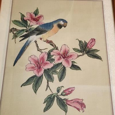 3 Pieces Wall Art Bald Eagle, 2 Parrots