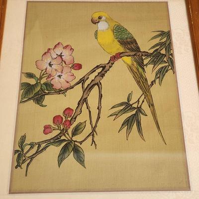 3 Pieces Wall Art Bald Eagle, 2 Parrots
