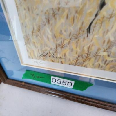 3 Pieces Wall Art Bald Eagle, 2 Parrots