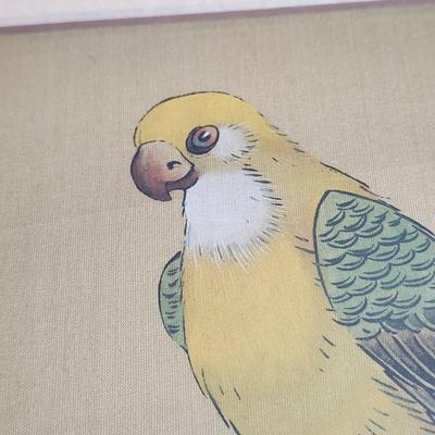 3 Pieces Wall Art Bald Eagle, 2 Parrots