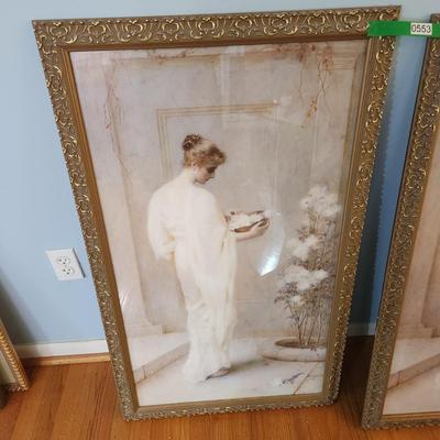 Pair of Large Wall Art Women 42"x25"