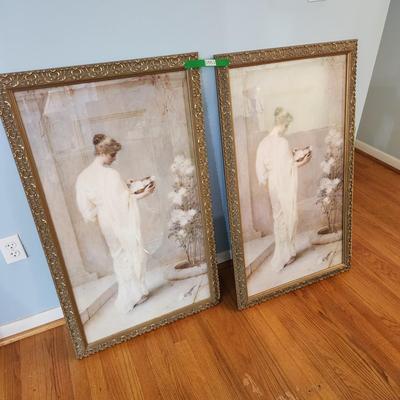Pair of Large Wall Art Women 42"x25"