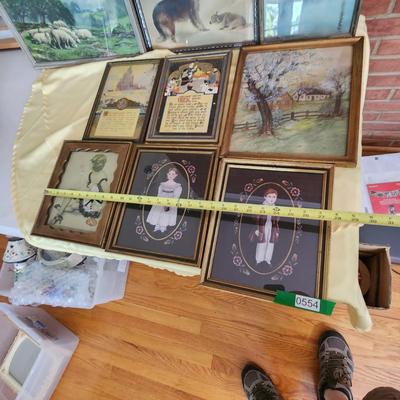 lot of 9 pieces of Framed Wall Art