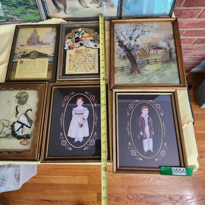 lot of 9 pieces of Framed Wall Art