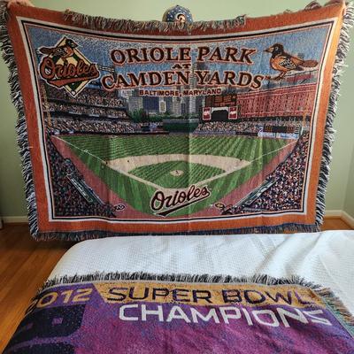 Oriole Park Camden Yards Ravens Super bowl 47 Blankets Rug Throws