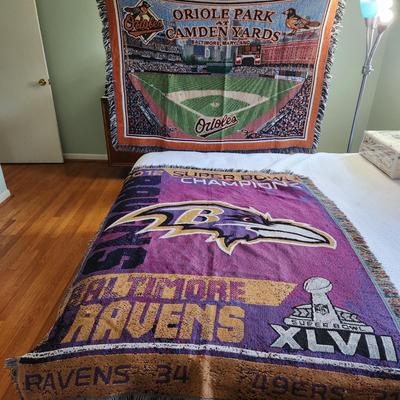 Oriole Park Camden Yards Ravens Super bowl 47 Blankets Rug Throws