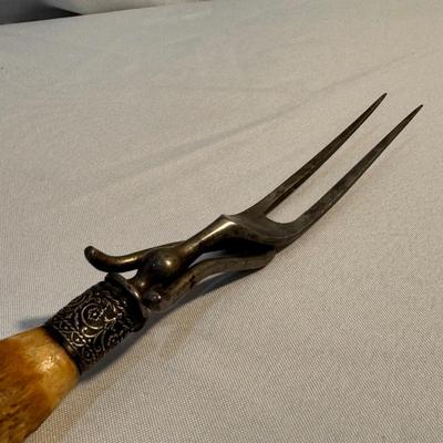 Mother of Pearl Serving Utensils and Antler Carving Set (K-DZ)