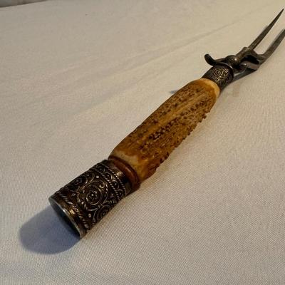 Mother of Pearl Serving Utensils and Antler Carving Set (K-DZ)