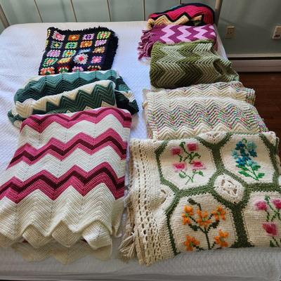 Lot of 8 Coverlets