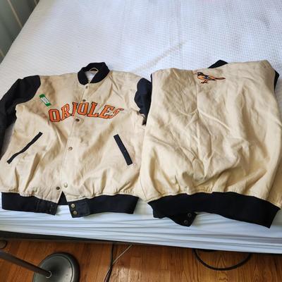 2 MLB Genuine Merchandise Orioles jackets L and M