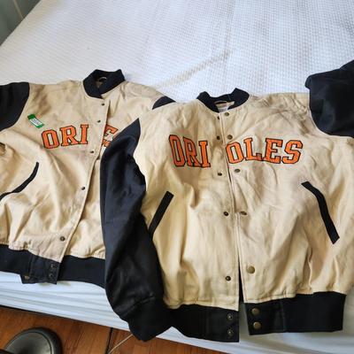2 MLB Genuine Merchandise Orioles jackets L and M
