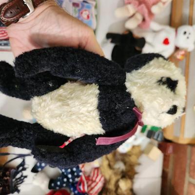 Large Plush Animal Lot , Ty Beanie Babies, J.B. Bean ,