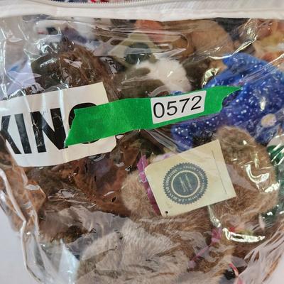 Large Plush Animal Lot , Ty Beanie Babies, J.B. Bean ,