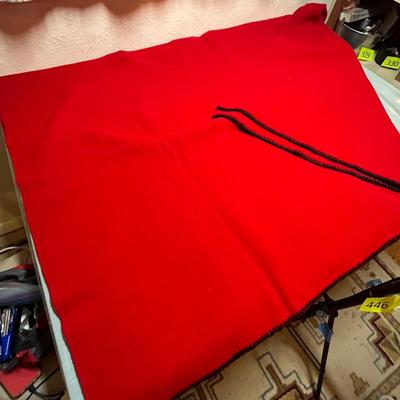 Lot 437 Red Wool Blanket