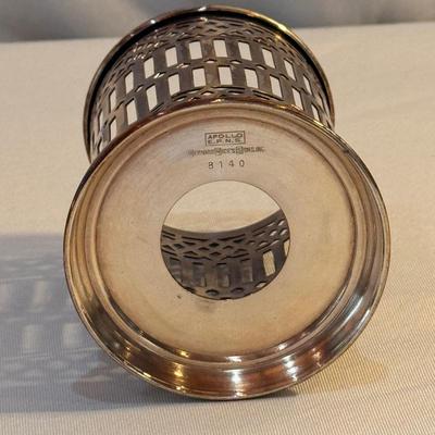 Silver Plated Grapevine Goblets, Decanter Coasters, and Condiment Holder (K-DZ)