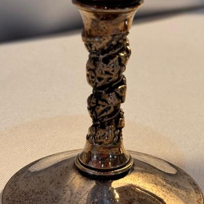 Silver Plated Grapevine Goblets, Decanter Coasters, and Condiment Holder (K-DZ)