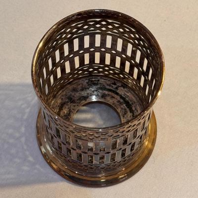 Silver Plated Grapevine Goblets, Decanter Coasters, and Condiment Holder (K-DZ)