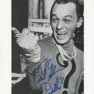 The Riddler signed photo. GFA Authenticated