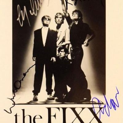 The Fixx signed promo photo 