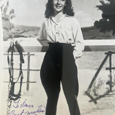 Elizabeth Taylor signed photo