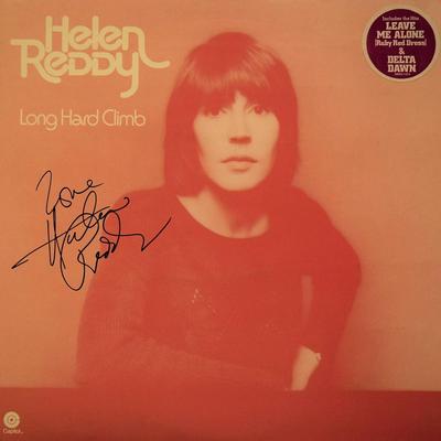 Helen Reddy signed "Long Hard Climb" album