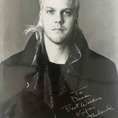 The Lost Boys Kiefer Sutherland signed movie photo. GFA Authenticated