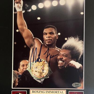 Mike Tyson signed photo