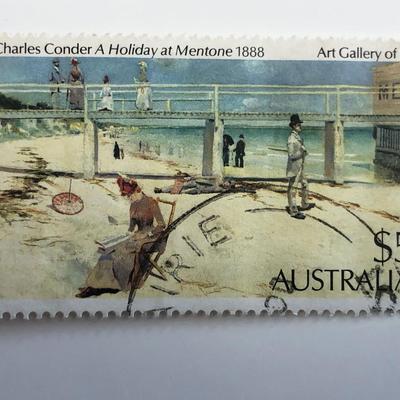 1984 A Holiday at Mentone Charles Conder Stamp