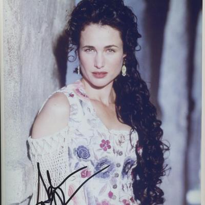 Andie MacDowell "Bad Girls" signed movie photo
