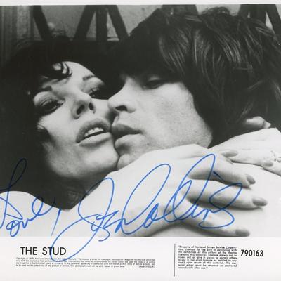 Joan Collins signed The Stud movie still