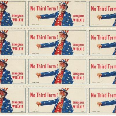 Wendell Willkie Poster Stamps