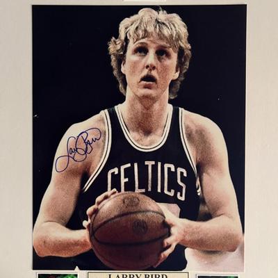 Larry Bird signed photo