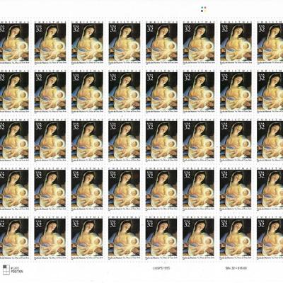 Traditional Christmas: Madonna and Child Stamps