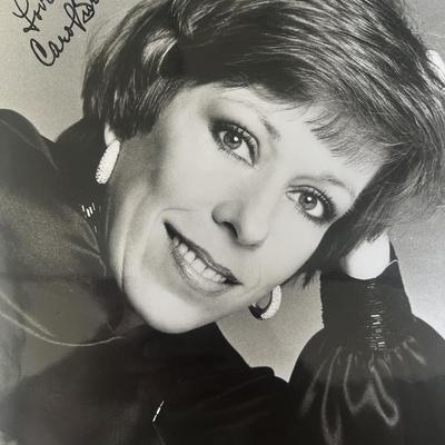 Carol Burnett signed photo