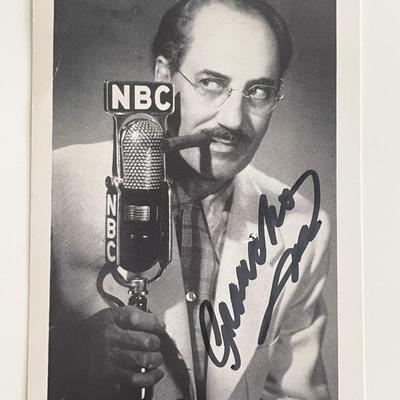 NBC Groucho Marx signed photo