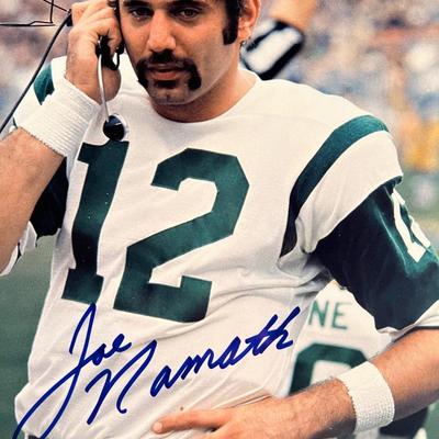 Joe Namath signed photo