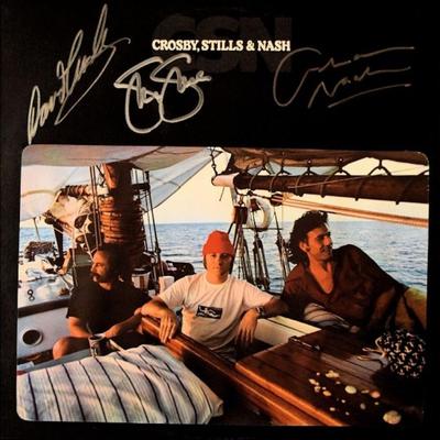 Crosby, Stills, & Nash signed album