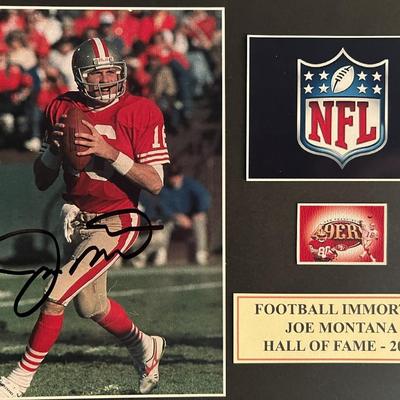 Joe Montana signed photo